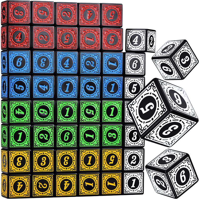 Board Game Dungeons And Dragons - 10 قطعة/المجموعة الاكريليك النرد مجموعة D6