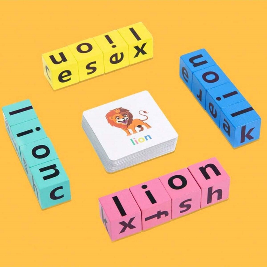 Board Game Word - لعبة لوحية لتهجئة الحروف الأبجدية للأطفال،