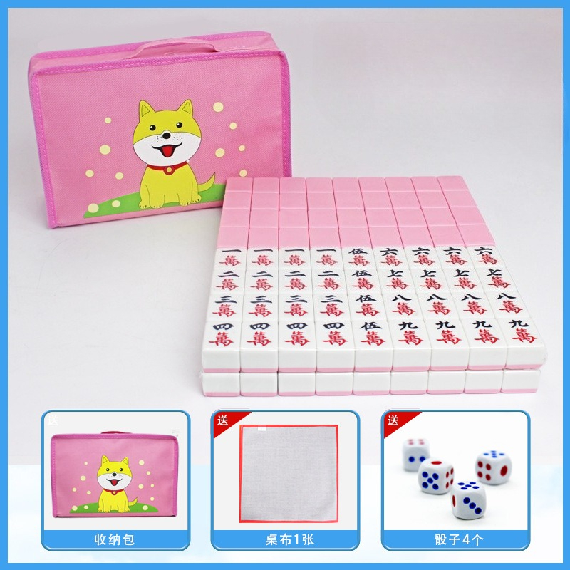 Board Game Mahjong - مجموعة كاملة من قطع الماجونغ المنزلية