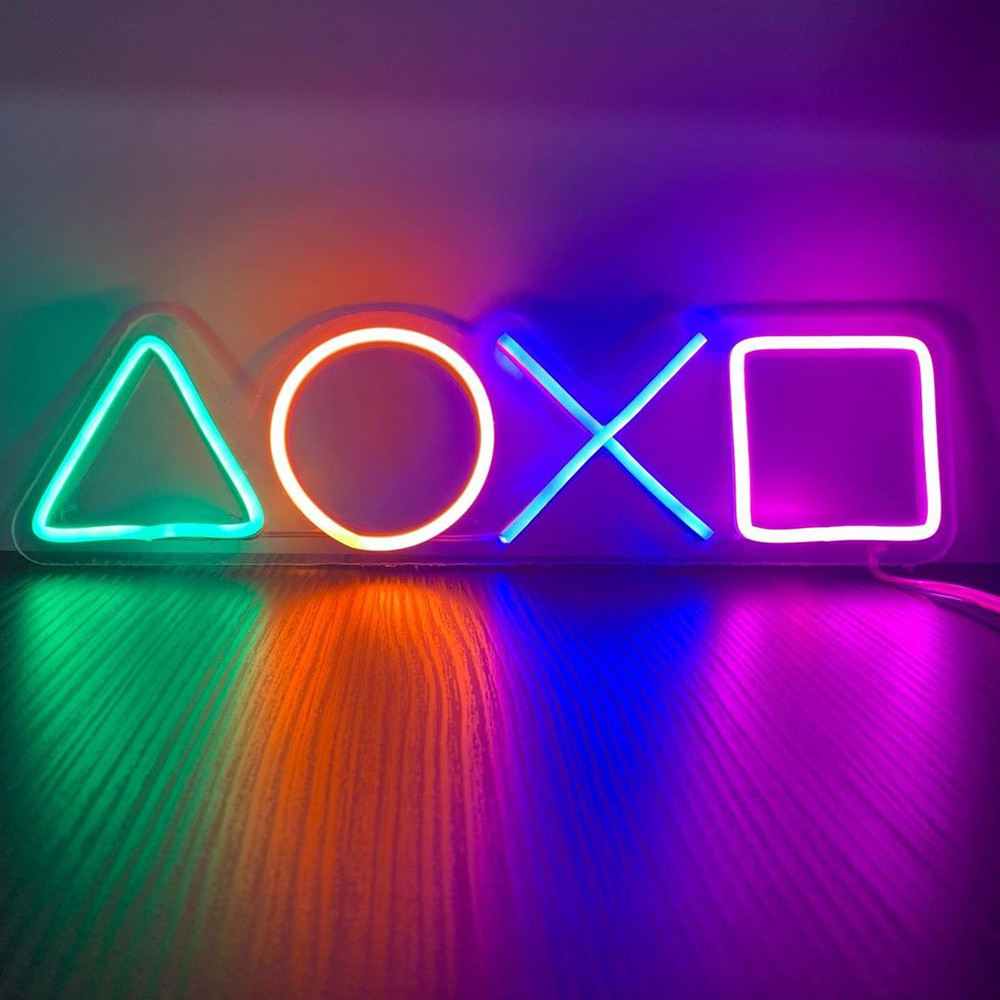 Board Game Logo - أضواء النيون LED الإبداعية جدار ديكور