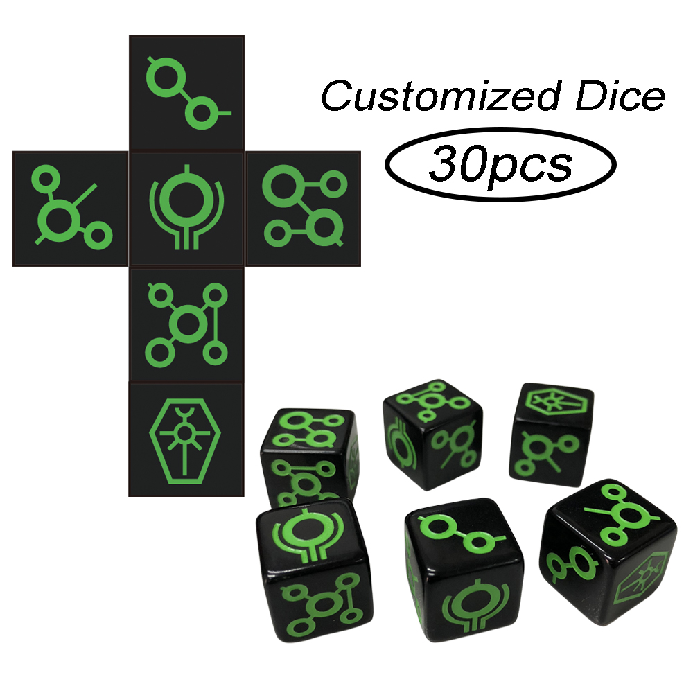 Board Game Logo - T & G-شعار النرد D6 المخصص