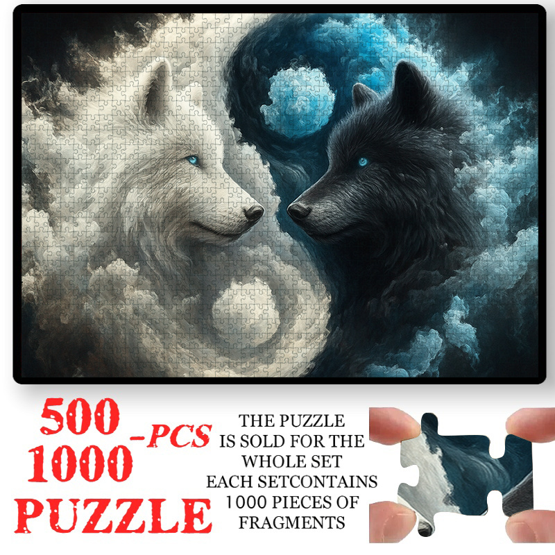 Jigsaw Puzzle Adult - 500/1000 قطعة من أحجية الصور المقطوعة
