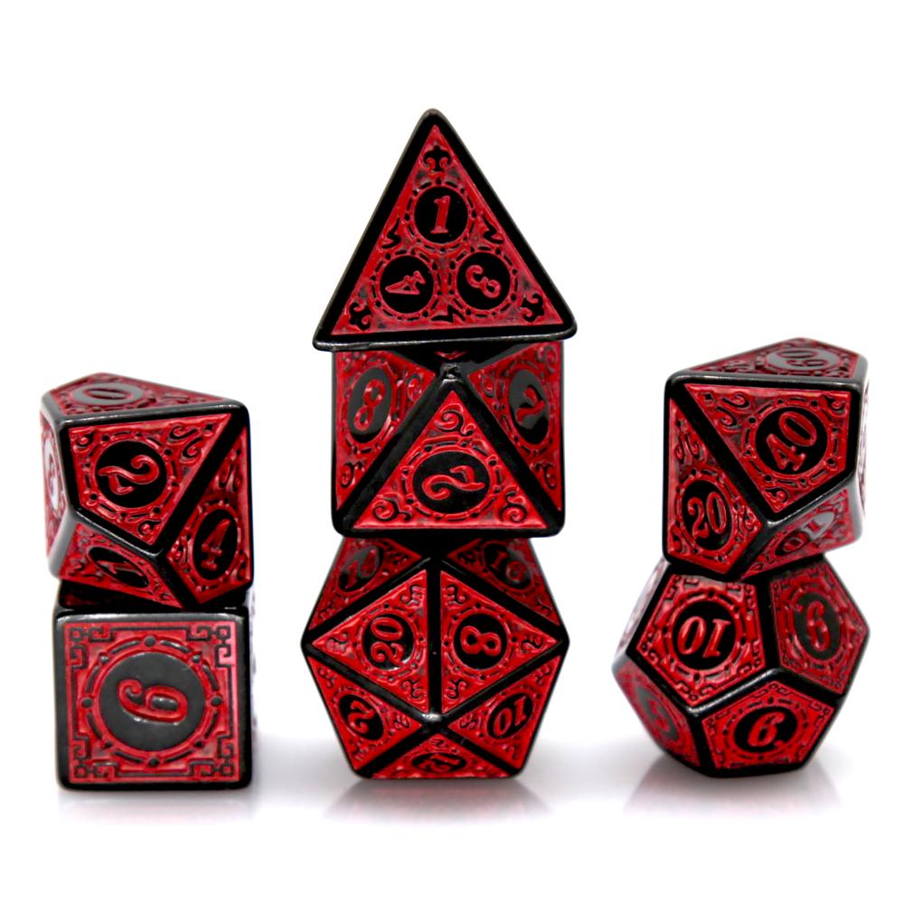 Board Game Arena - مجموعة من 7 قطع من النرد
