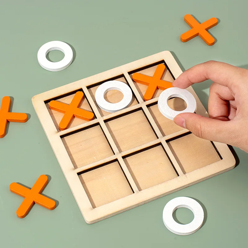 5 قطعة لعبة خشبية تيك تاك تو أ - مراجعة Board Game Template وسعره