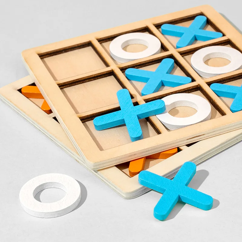 5 قطعة لعبة خشبية تيك تاك تو أ - مراجعة Board Game Template وسعره