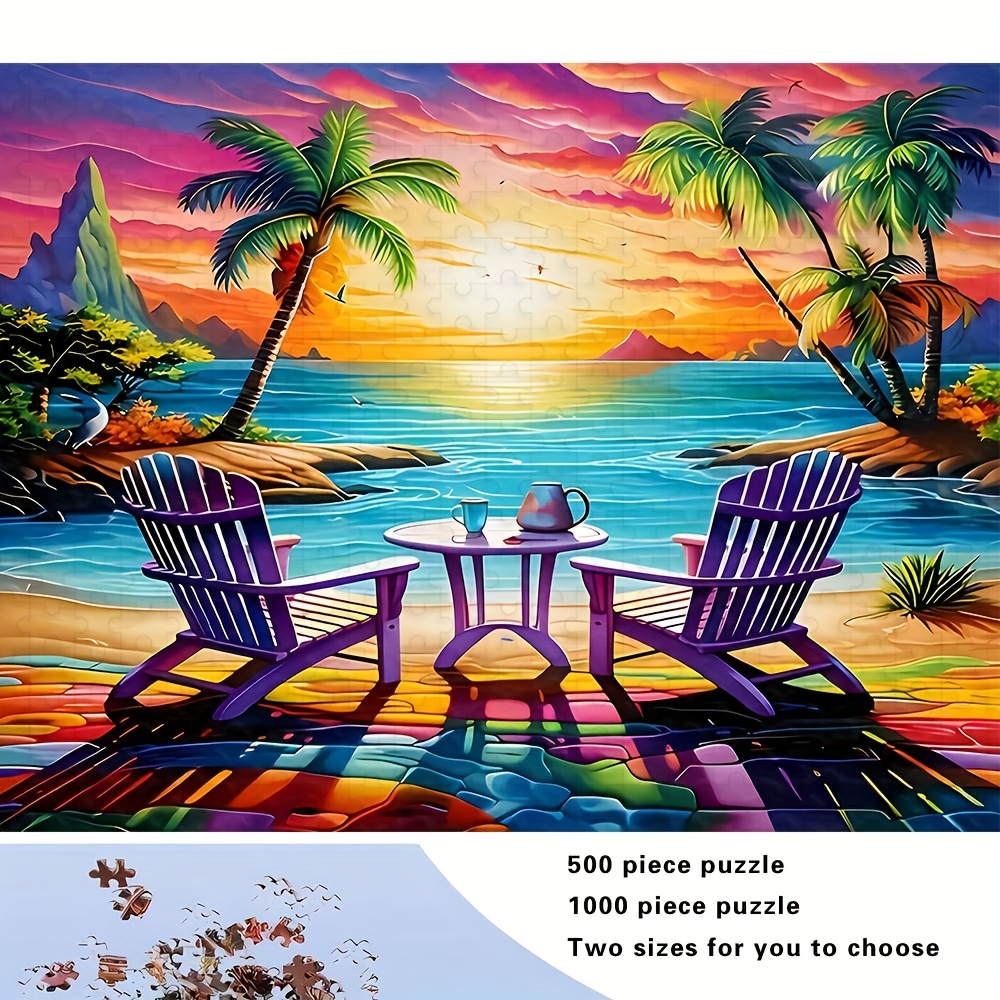 لغز ورقي للبالغين، مشهد شاطئ ا - مراجعة Jigsaw Puzzle Adult وسعره