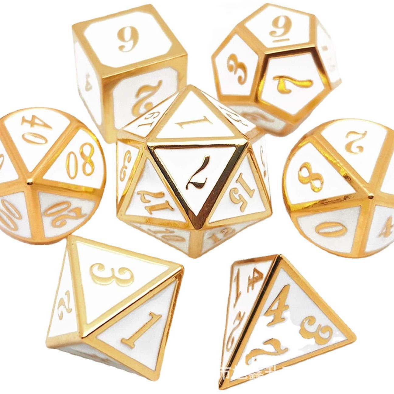 مجموعة نرد معدنية لـ D&D، TRPG - مراجعة Board Game Dungeons And Dragons وسعره