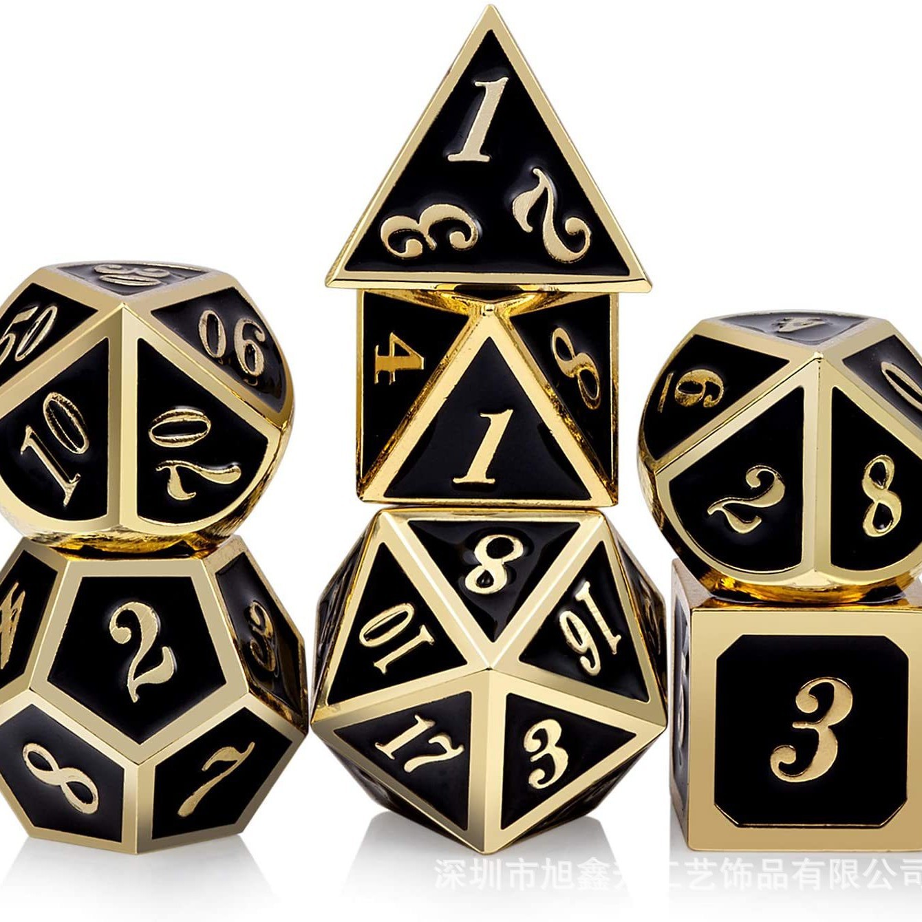 مجموعة نرد معدنية لـ D&D، TRPG - مراجعة Board Game Dungeons And Dragons وسعره