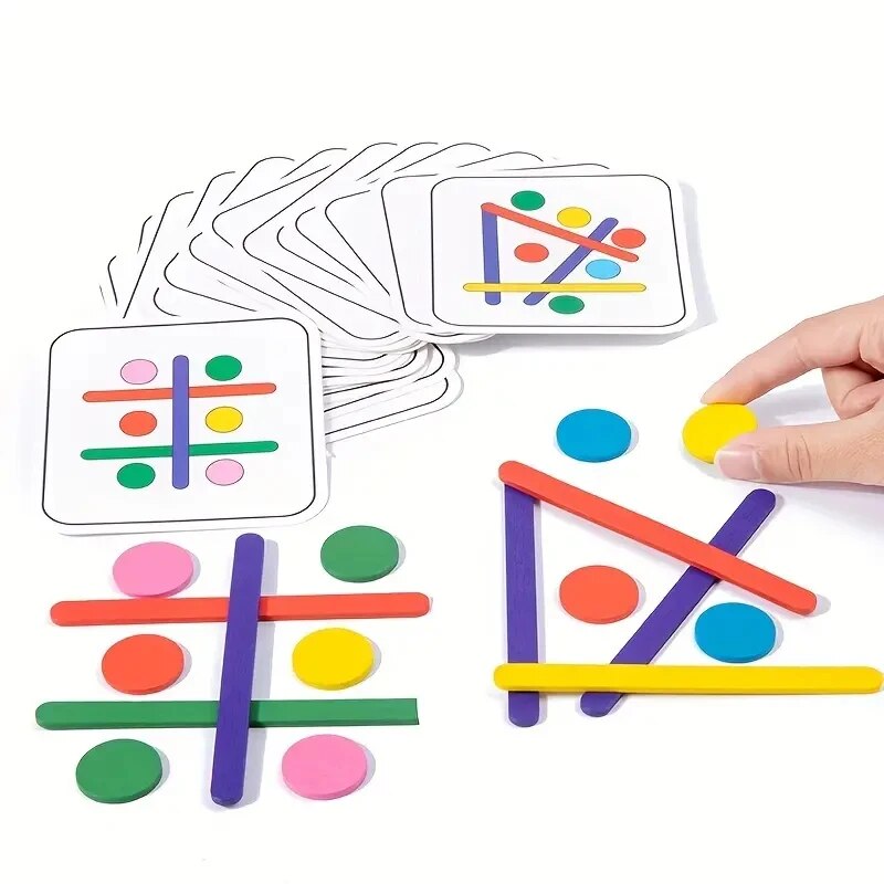 أطفال قوس قزح عصا التفكير لغز  - مراجعة Board Game Simple وسعره