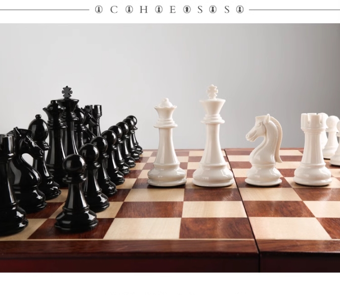 مجموعة شطرنج خشبية 3 في 1 قابل - مراجعة Board Game Logo وسعره