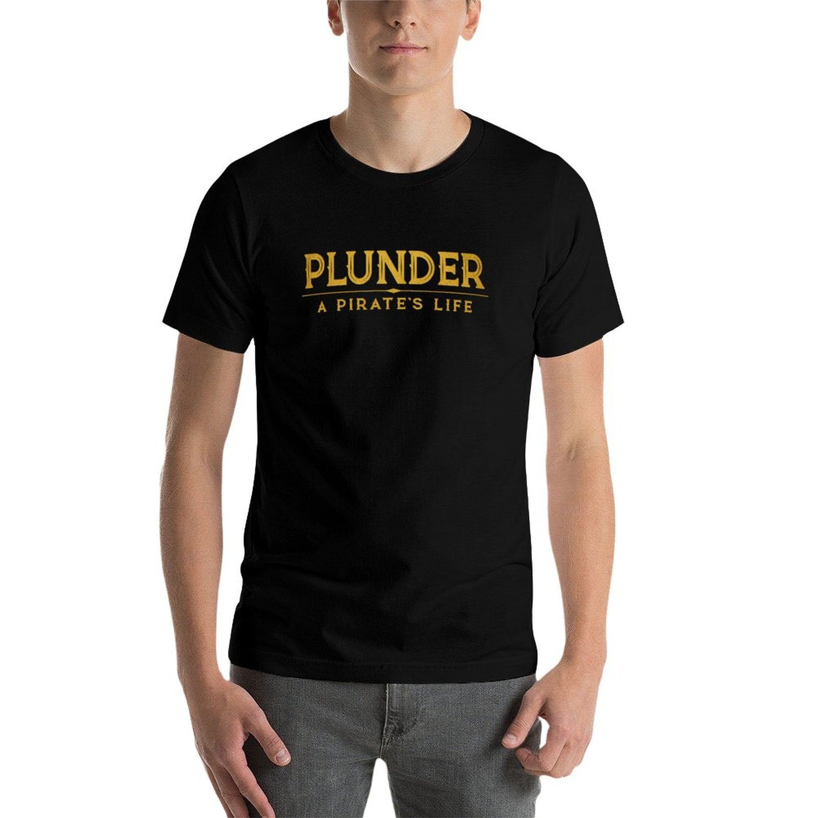 تي شيرت بشعار لعبة Plunder A P - مراجعة Board Game Logo وسعره