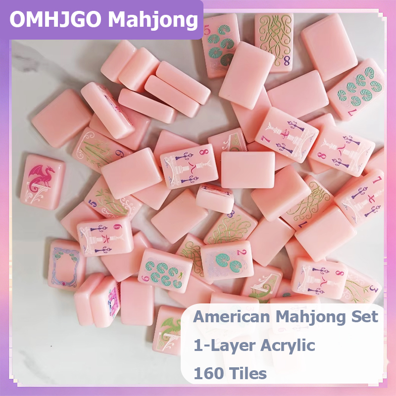 مجموعة ماجونغ أمريكية وردية زا - مراجعة Board Game Mahjong وسعره