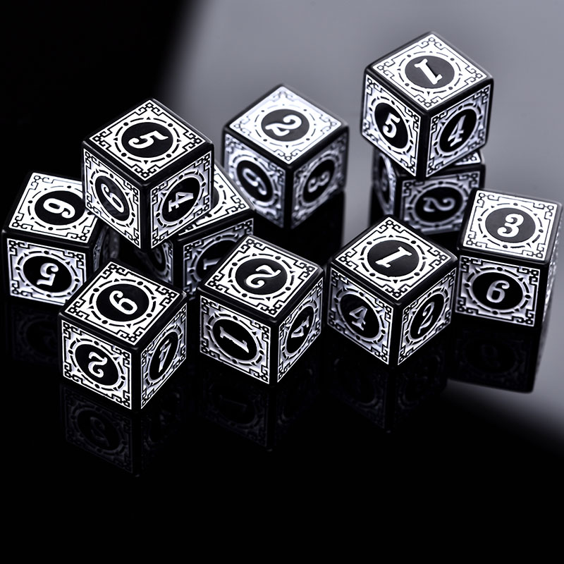 10 قطعة/المجموعة مجموعة نرد أك - مراجعة Board Game Dungeons And Dragons وسعره