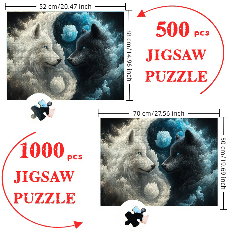 500/1000 قطعة من أحجية الصور ا - مراجعة Jigsaw Puzzle Adult وسعره