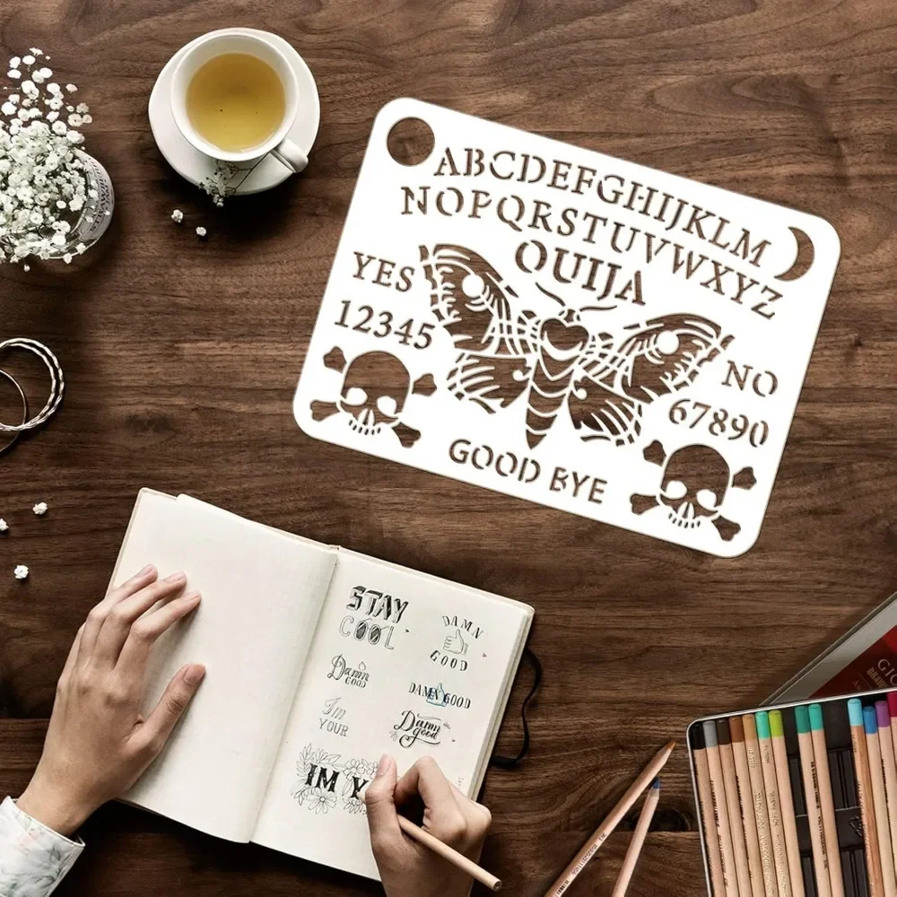 Ouija مجلس الاستنسل 8.3x11.7 ب - مراجعة Board Game Template وسعره