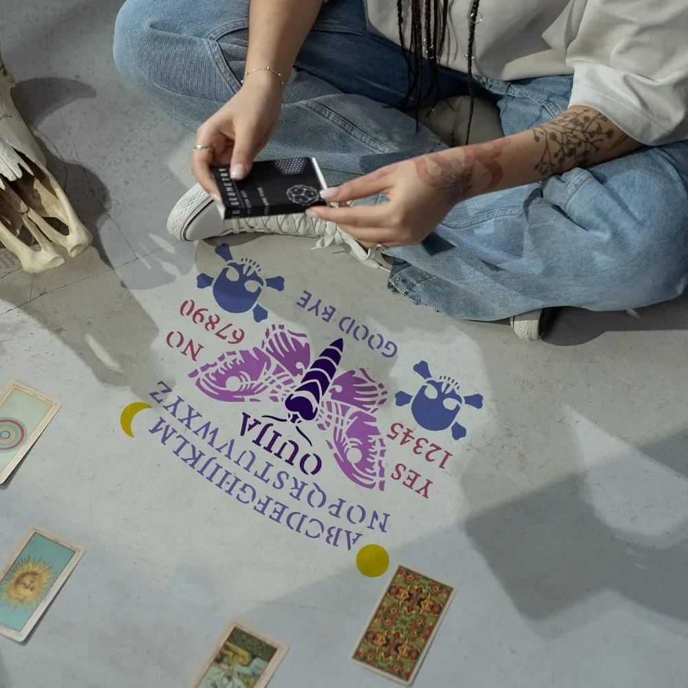 Ouija مجلس الاستنسل 8.3x11.7 ب - مراجعة Board Game Template وسعره