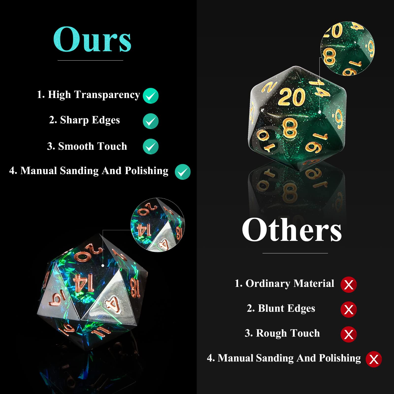 مجموعة نرد DND بحافة حادة من ا - مراجعة Board Game Dungeons And Dragons وسعره